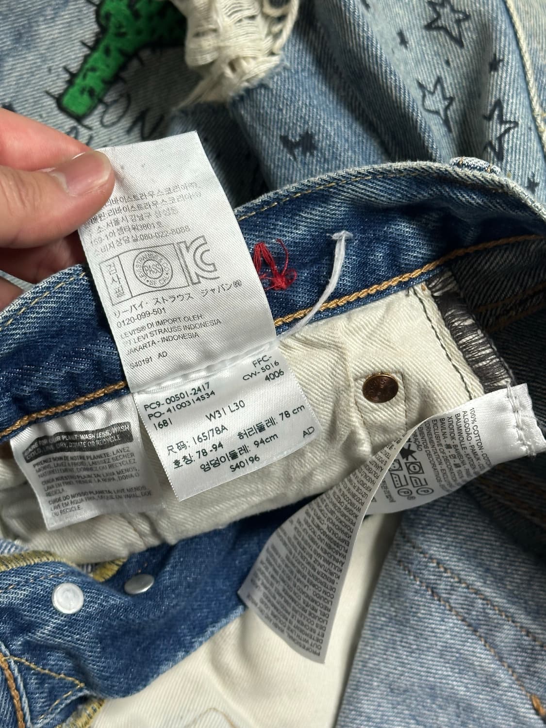 리바이스 501xx 셀레브레이션 리미티드 데님 상품이미지7