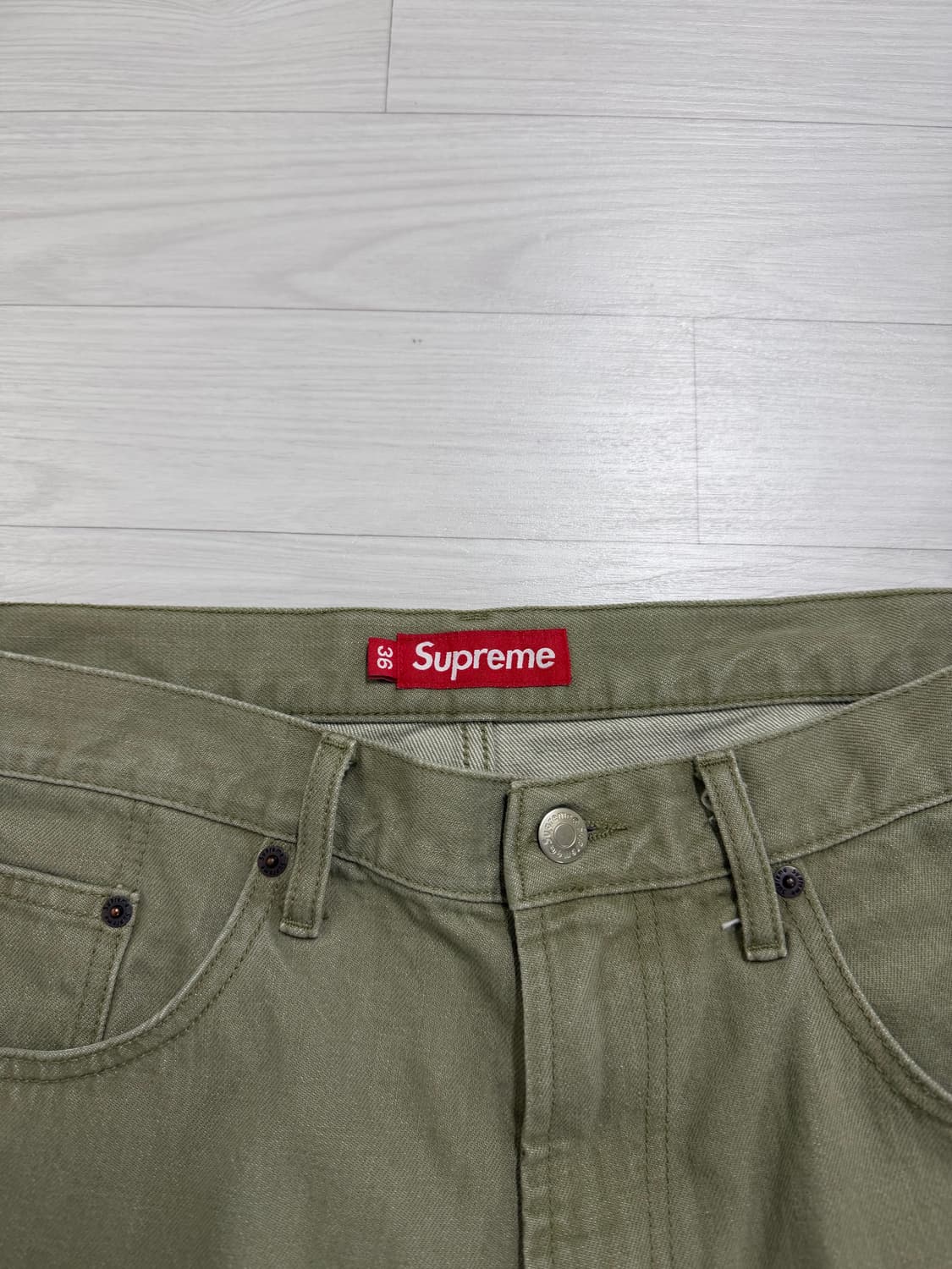 Supreme 슈프림 배기 쇼츠 카키색상 36사이즈 상품이미지2