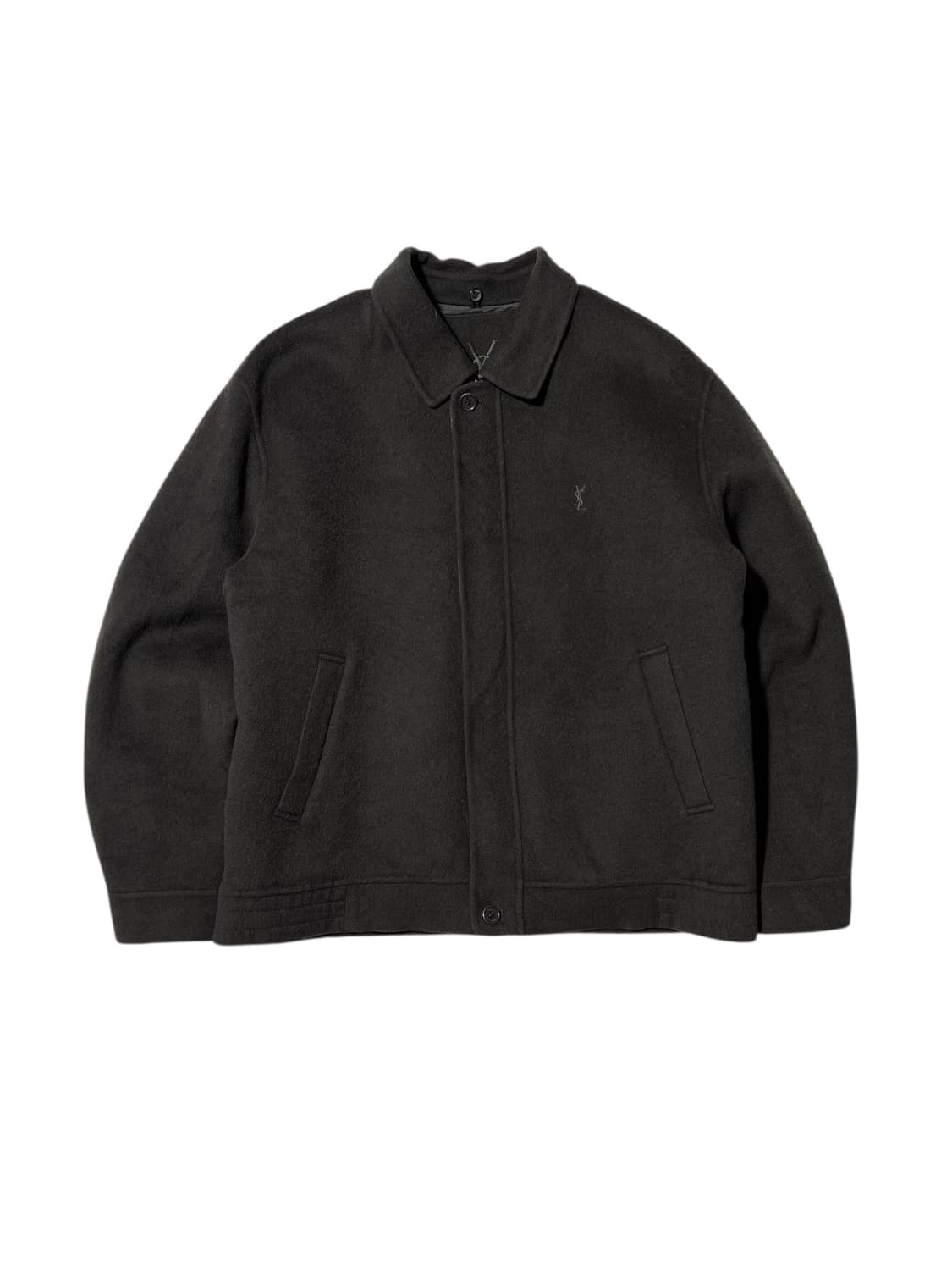 입생로랑 울 블루종 스윙탑 헤링턴 자켓 100 상품이미지1