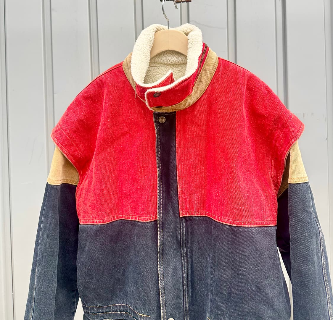 프랑스 빈티지 컬러블록자켓 상품이미지3