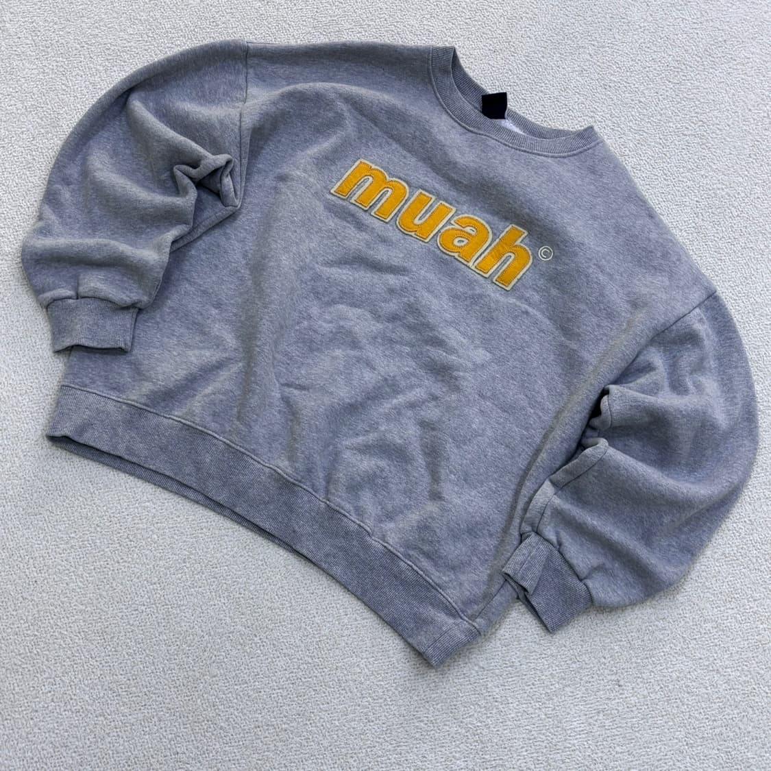 F 무아무아 빅로고 맨투맨 티셔츠 0407E2 상품이미지1