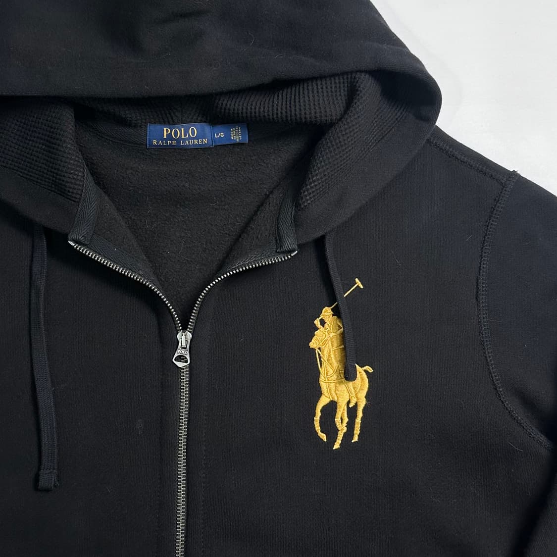 폴로 랄프로렌 빅포니 블랙 후드집업  상품이미지4