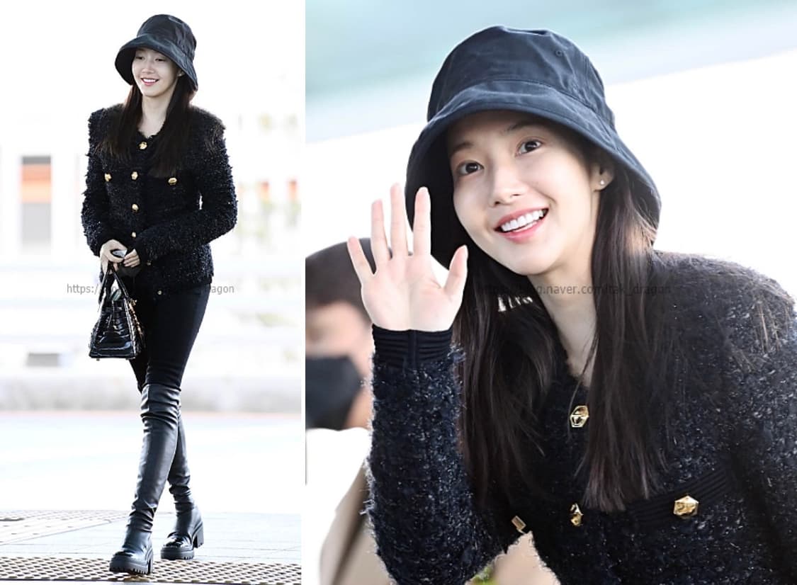 [박민영착용]발망 싱글 골드버튼 트위드 자켓34 상품이미지9