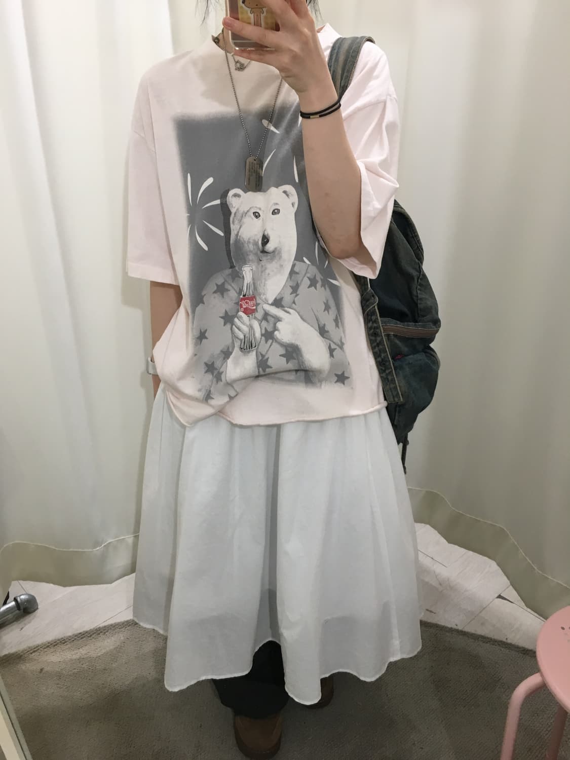 white midi skirt 상품이미지4