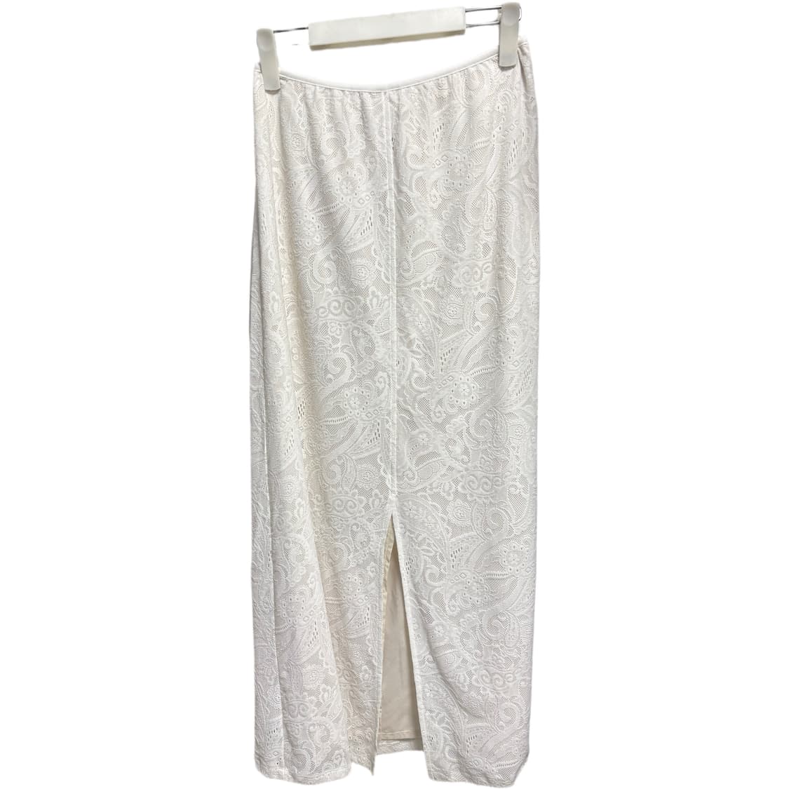 모노하 레이스 스커트 화이트 Lace band long skirt 상품이미지3