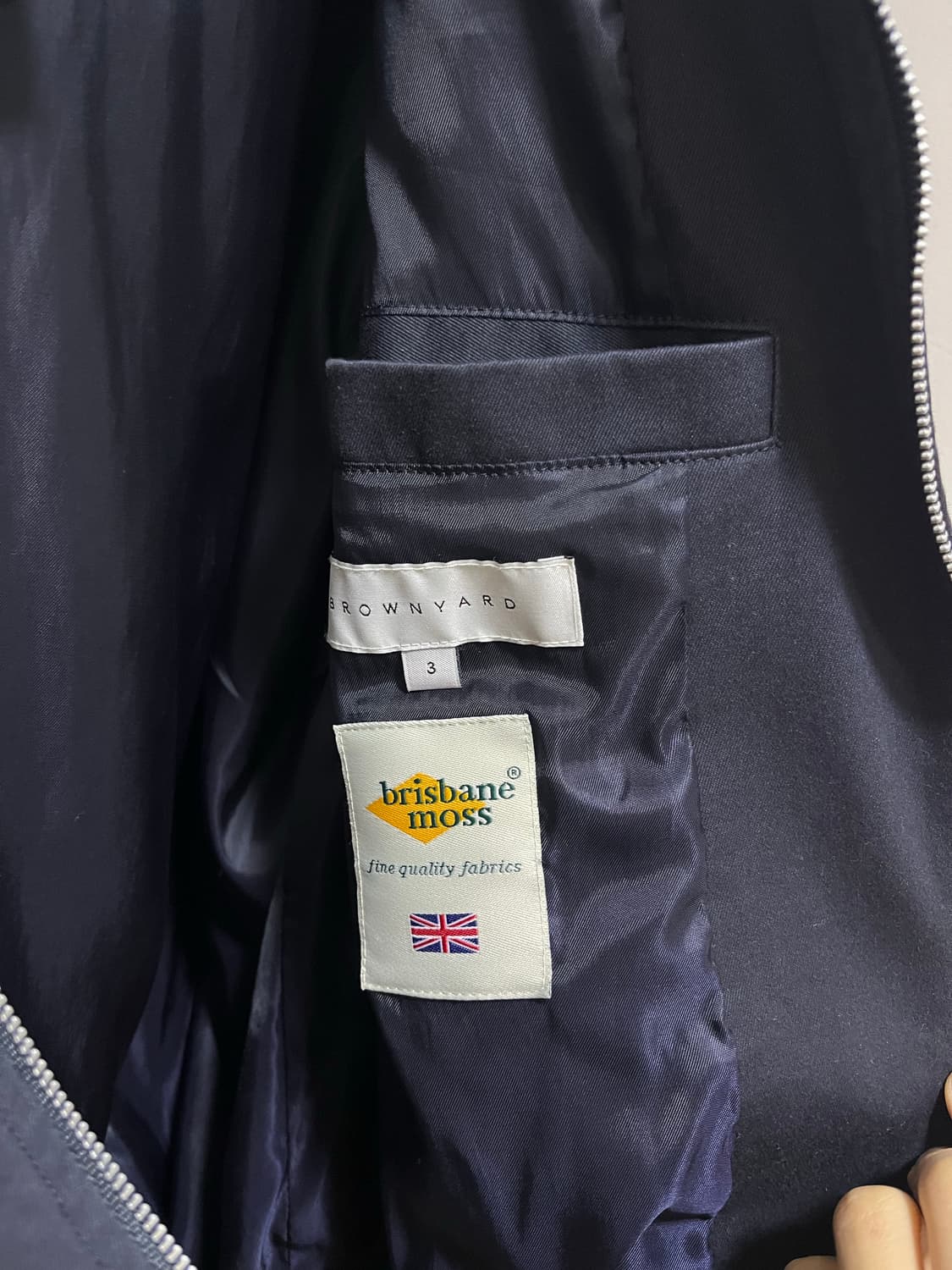 [3] 브라운야드 스탠드카라블루종 네이비 상품이미지3