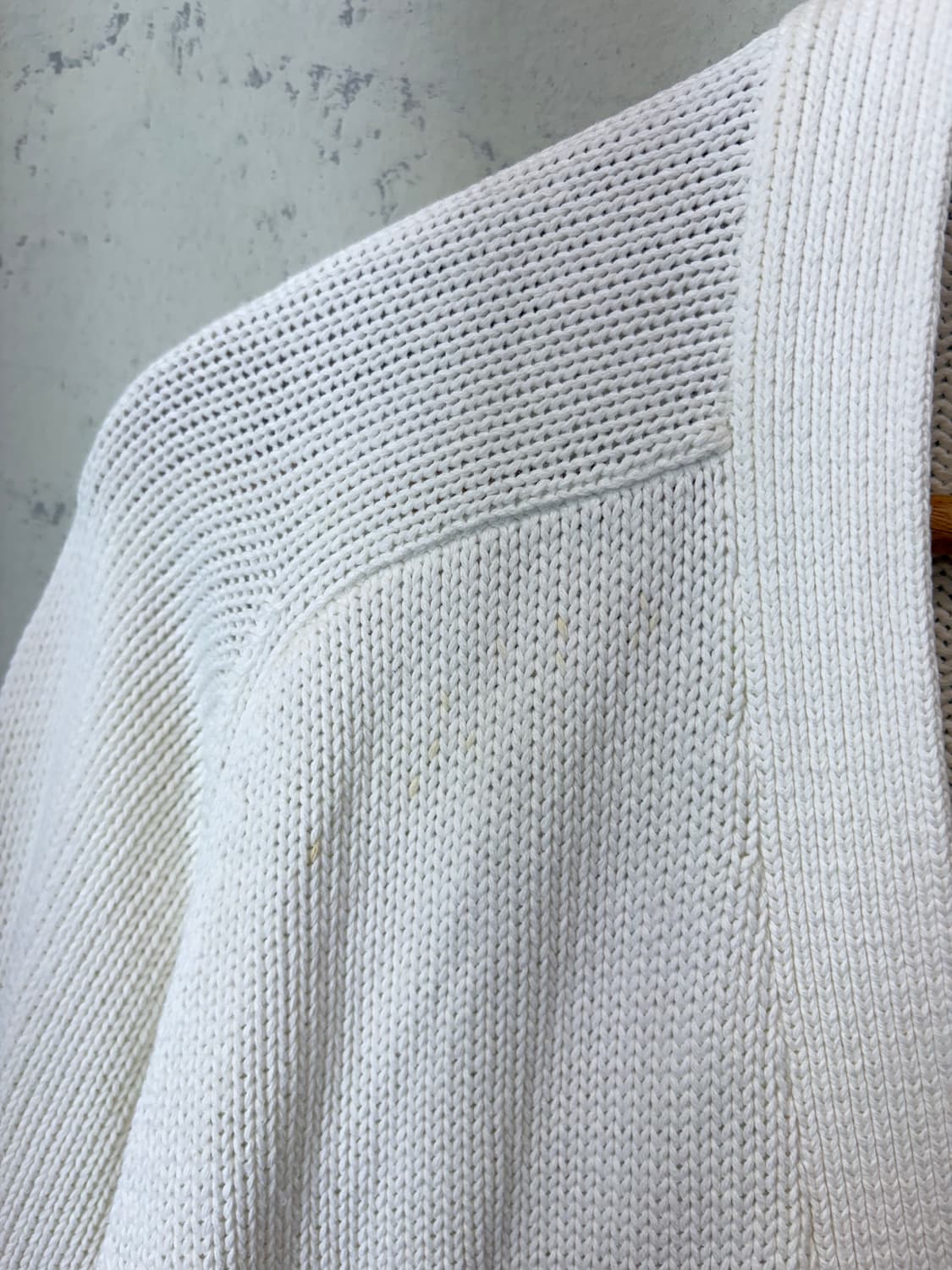 폴로랄프로렌 빈티지 코튼 브이넥 니트 가디건 화이트 상품이미지8