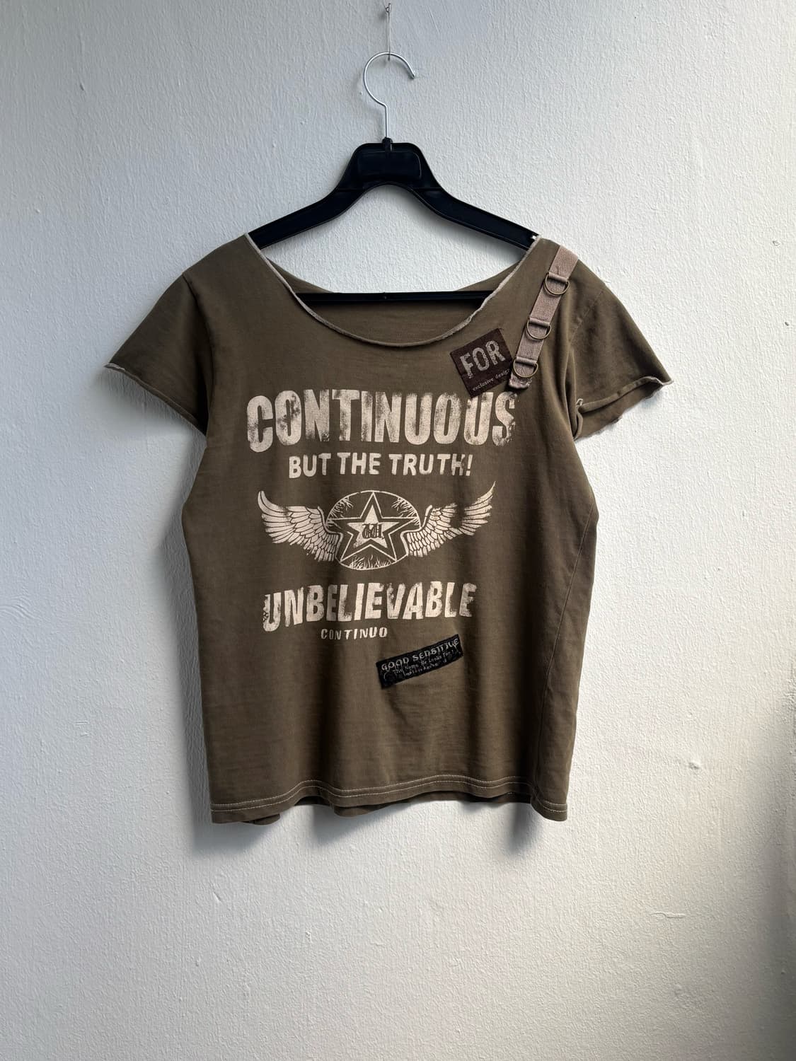 Vintage Khaki Graphic T-shirt 상품이미지3