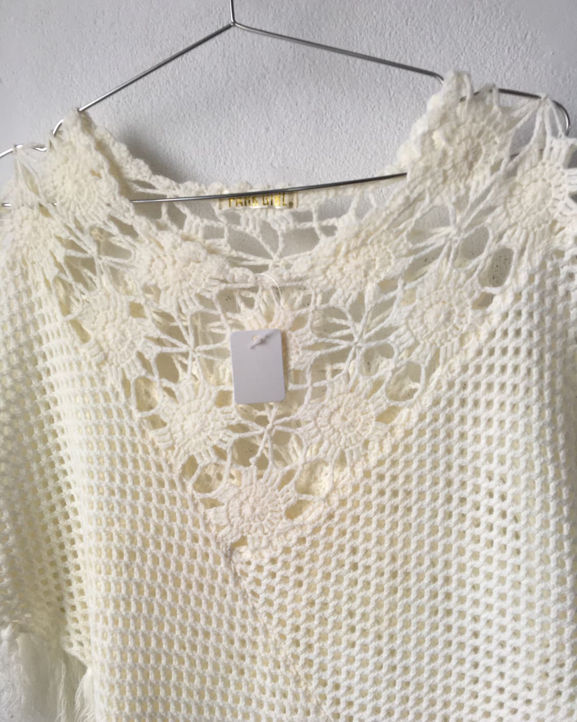 Crochet fringe knit cape 상품이미지4