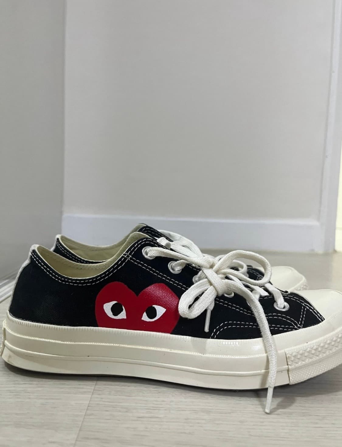 꼼데가르송X컨버스 척 70 로우 블랙 상품이미지4