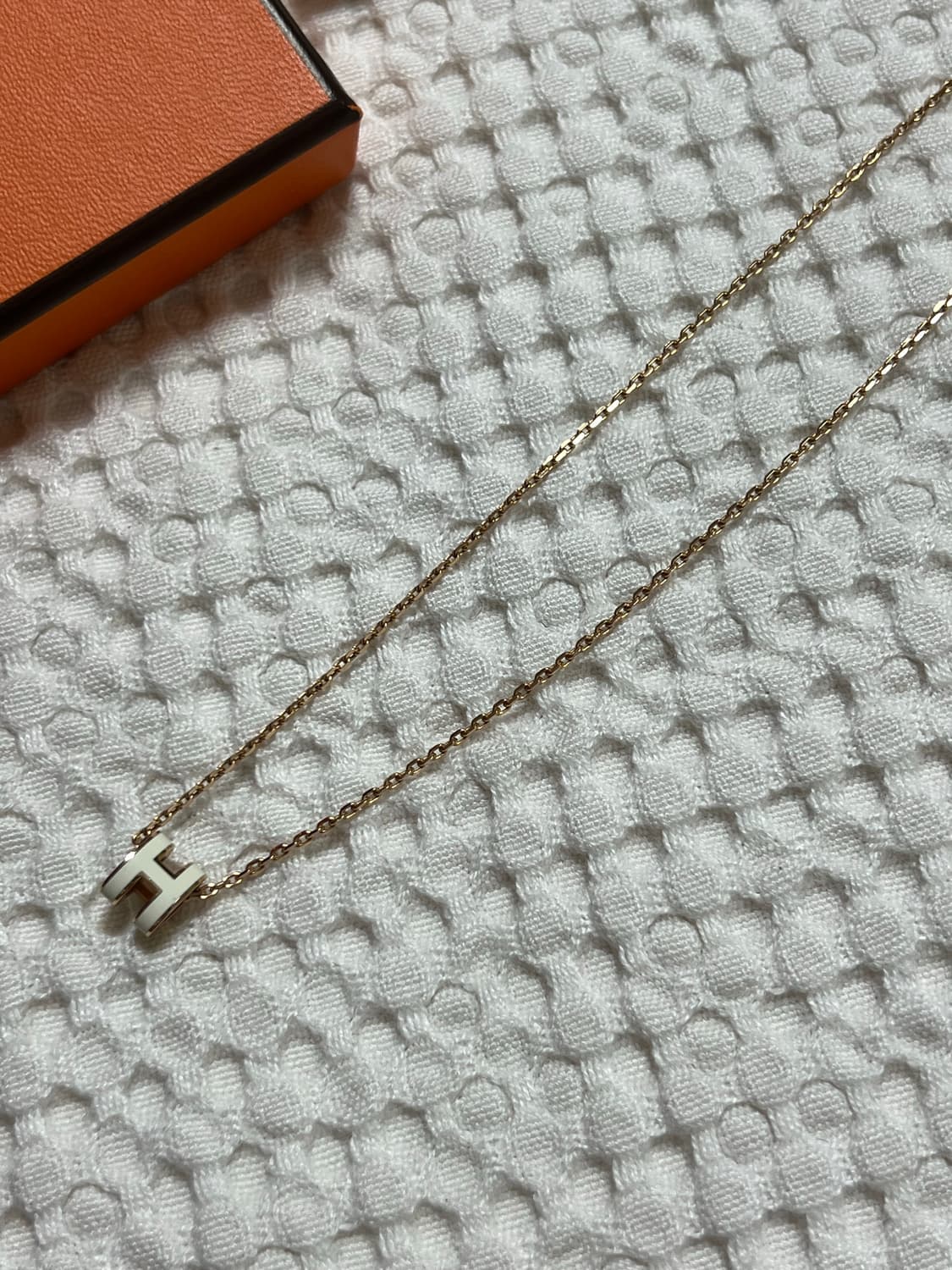 (당일배송 풀구성) 에르메스 팝아슈 화이트/로즈골드 상품이미지4