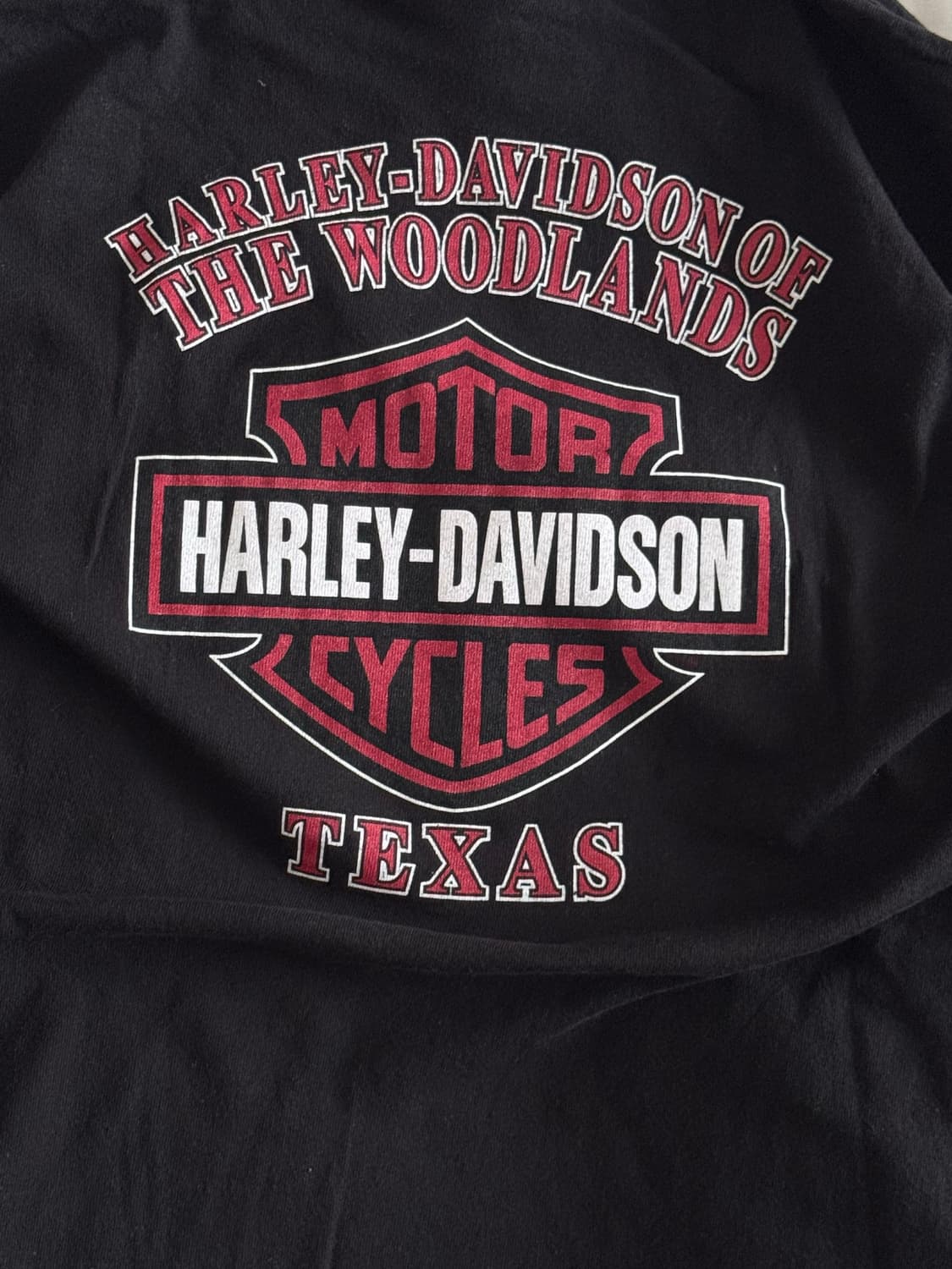 [XXL] 90s-00s 빈티지 할리데이비슨 flag 로고 티셔츠 상품이미지5