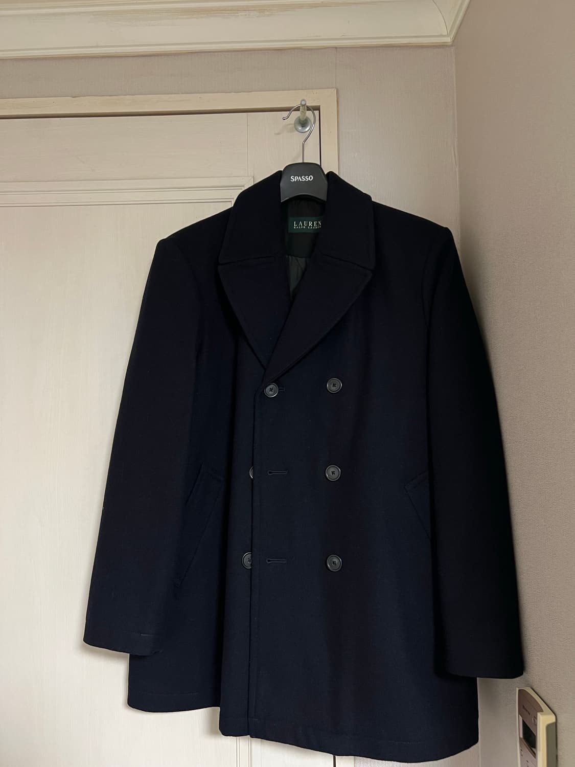 로렌 랄프로렌 네이비 더블코트 상품이미지1
