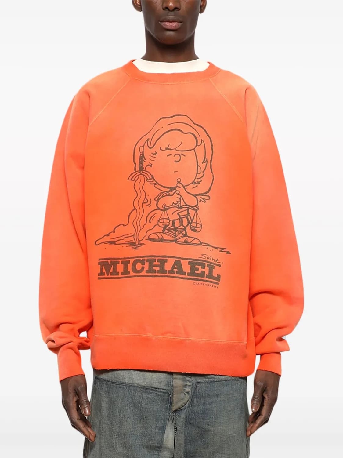 Saint Michael 세인트 미카엘 스누피 그래픽 크루넥 상품이미지1