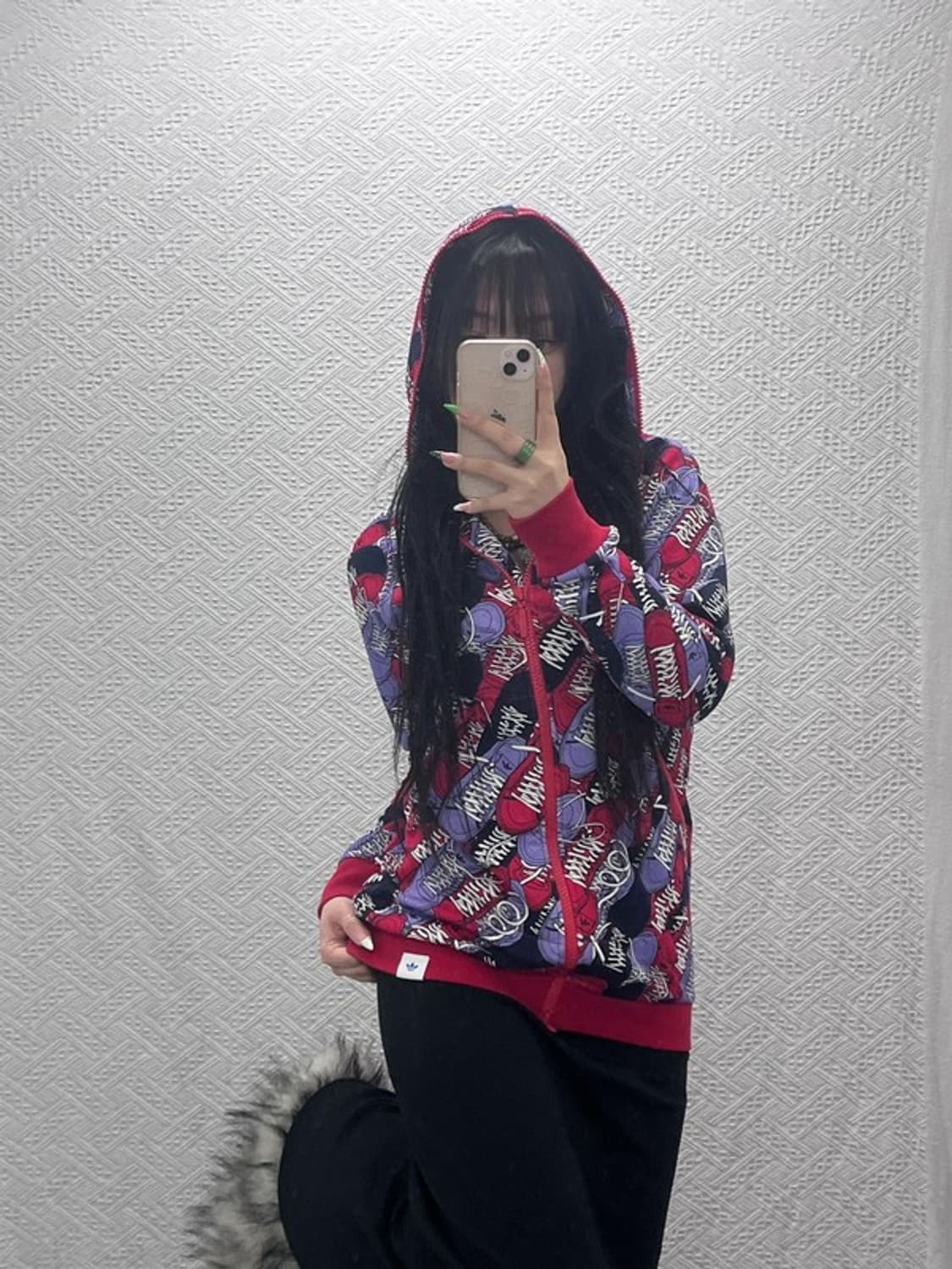 아디다스 오리지날 스니커즈홀프린팅 져지 후드집업 100 C08890 상품이미지1