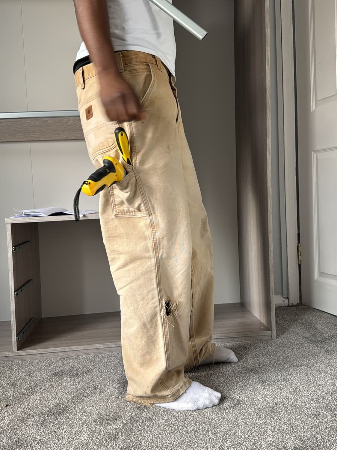 빈티지 칼하트 싱글니 카펜터 팬츠 B11BRN 상품이미지1