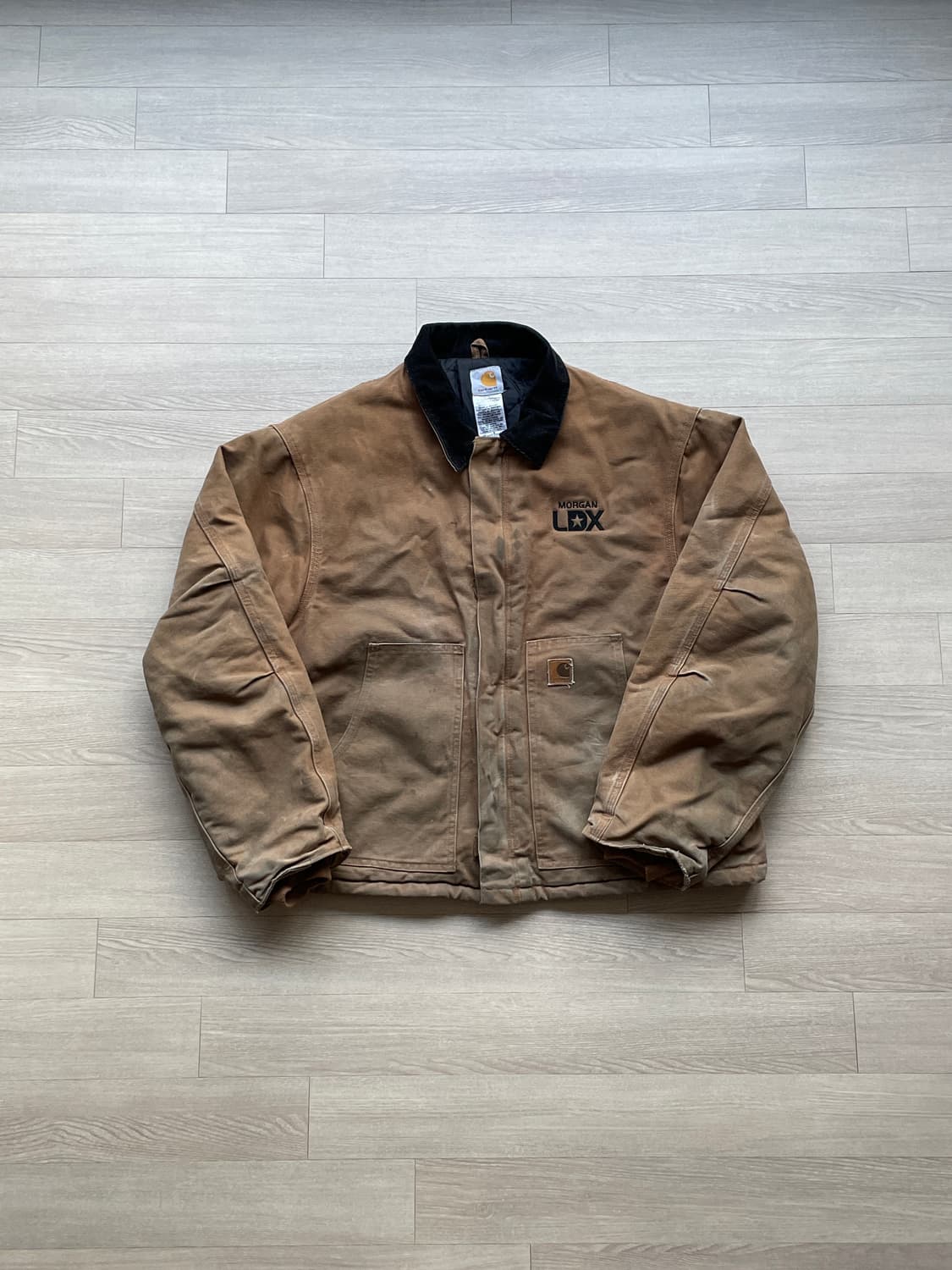 칼하트 J22 BRN 브라운 디트로이트 아크틱 자켓 빈티지 상품이미지1