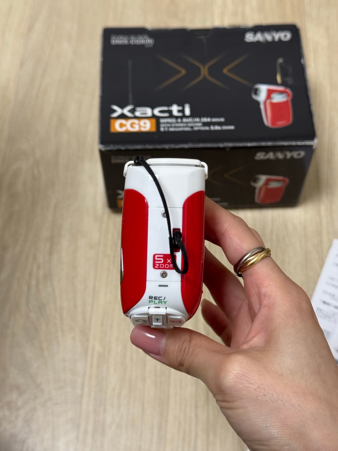 미품레어🍓 산요 작티 cg9 레드 풀박스 상품이미지9