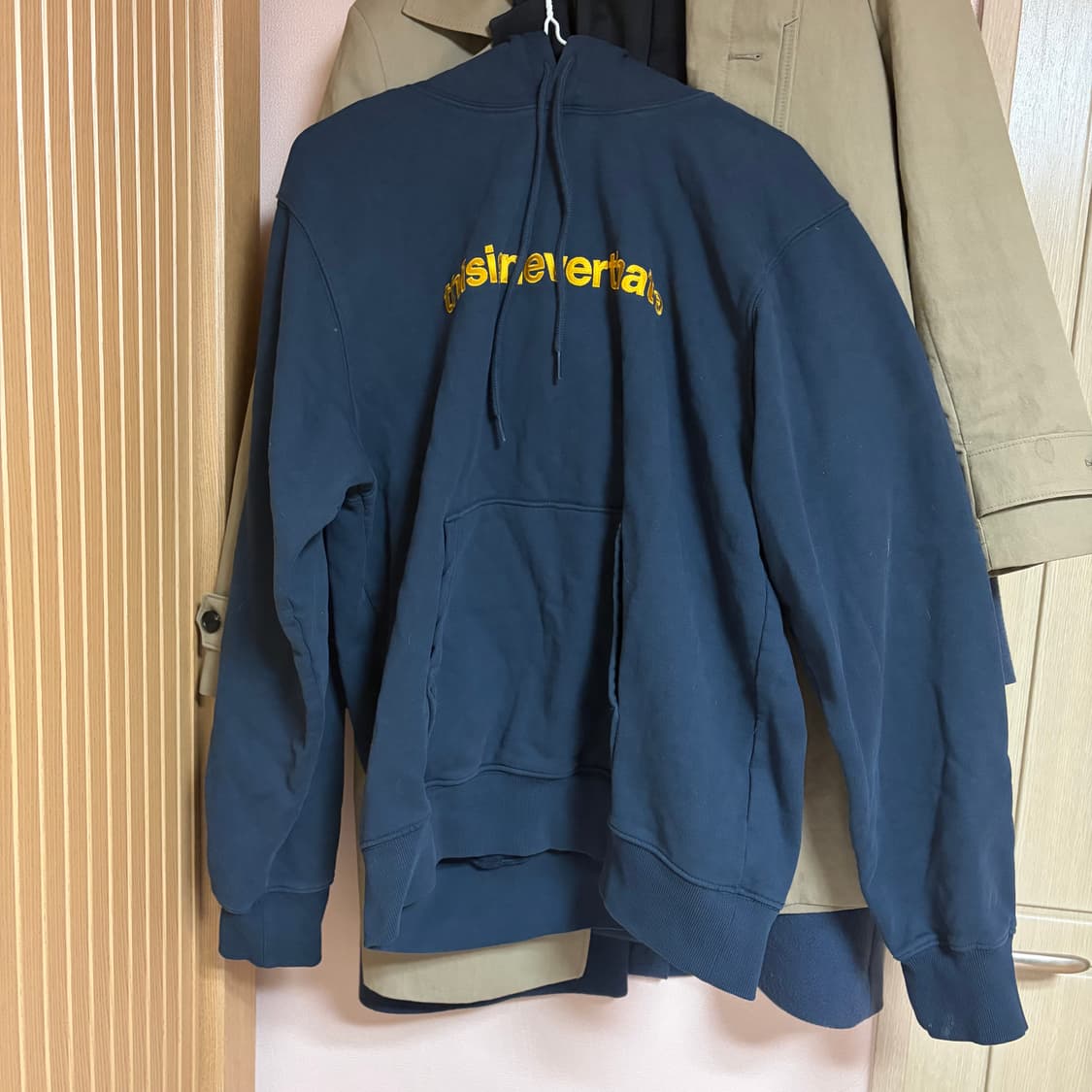 디스이즈네버댓 T-Logo Hoodie 네이비 M 상품이미지2