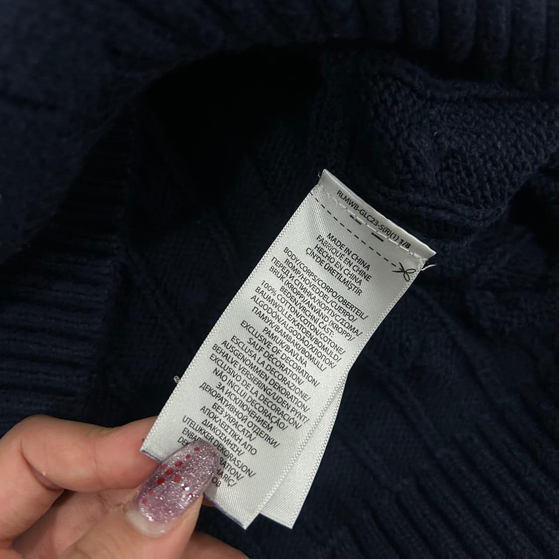 Polo 폴로 레드포니 네이비 케이블니트  상품이미지6