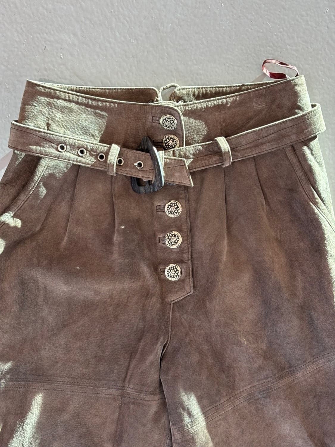 Vintage Landhaus Suede Leather Pants 상품이미지4