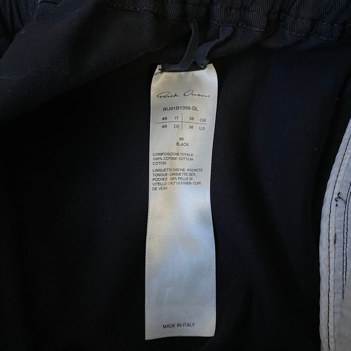 [46] 릭오웬스 바우하우스 쇼츠 반바지 블랙 상품이미지4