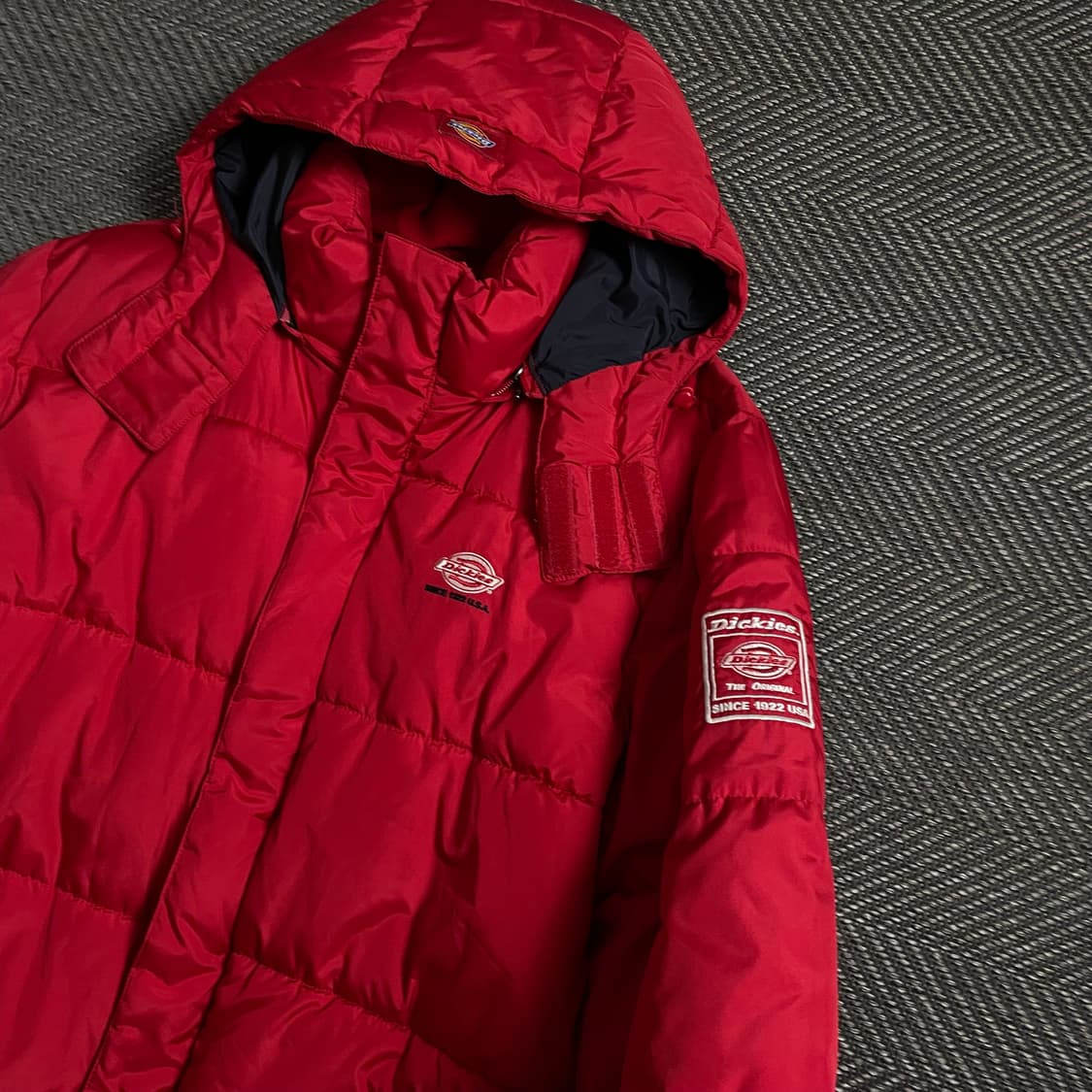 디키즈 USA 오리지날 퀼팅 경량 패딩 레드y 4714 상품이미지5