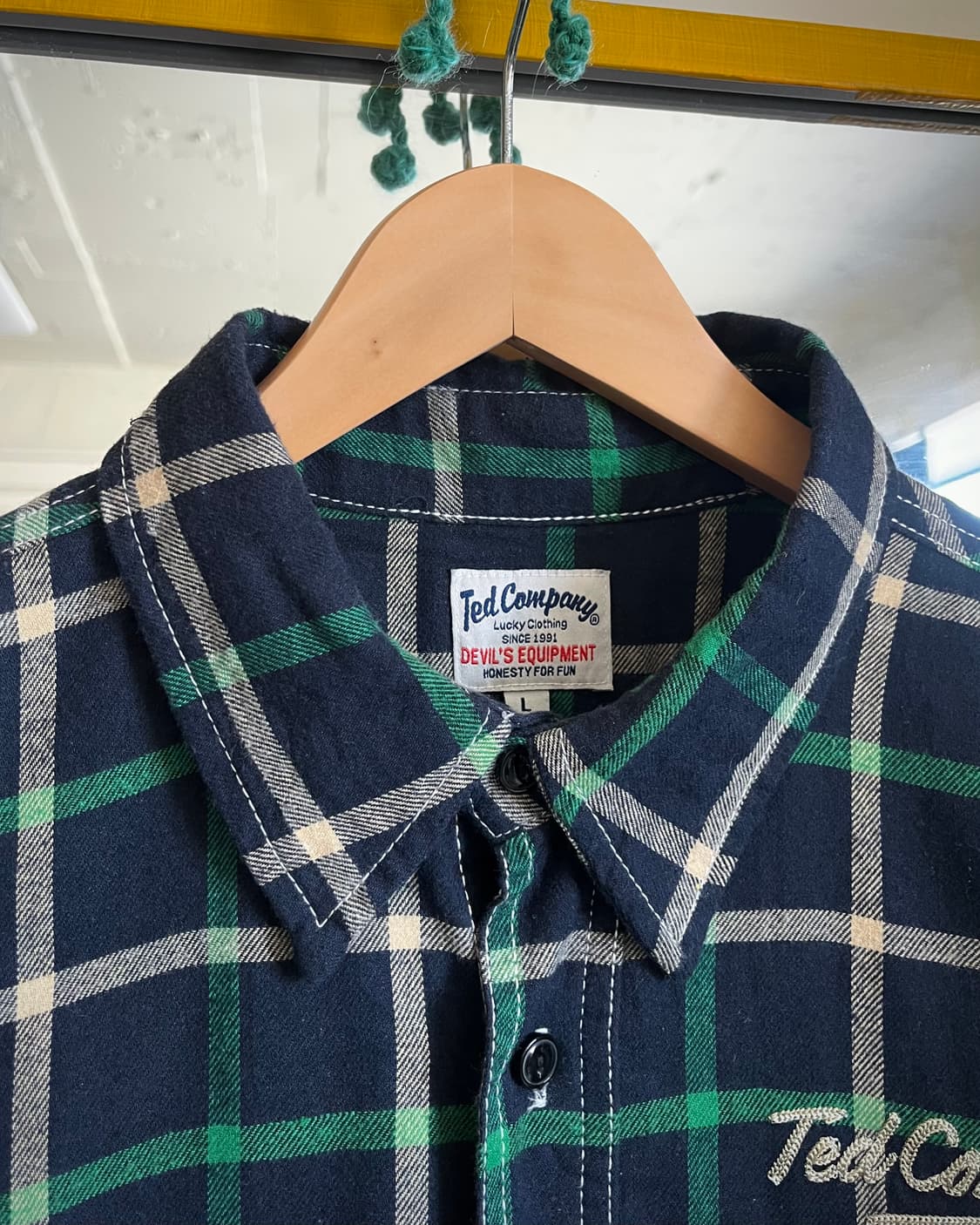 Ted Company Icon Embroidery Check Short 상품이미지4