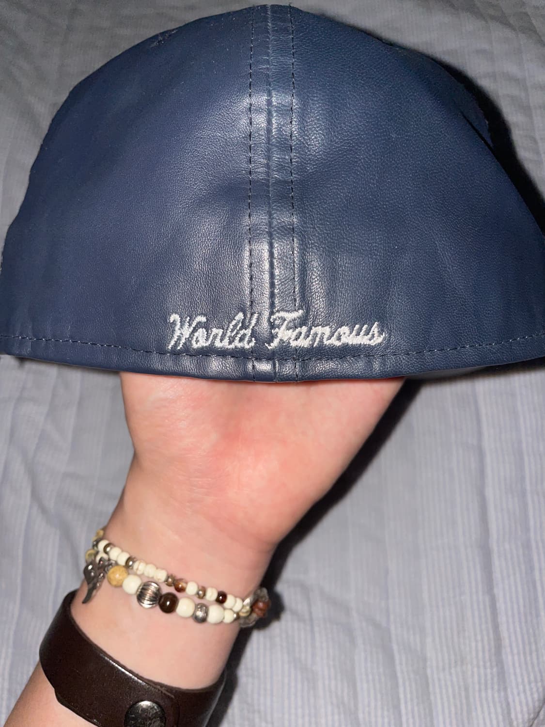 Supreme x Newera Leather Cap 레더 캡 상품이미지2