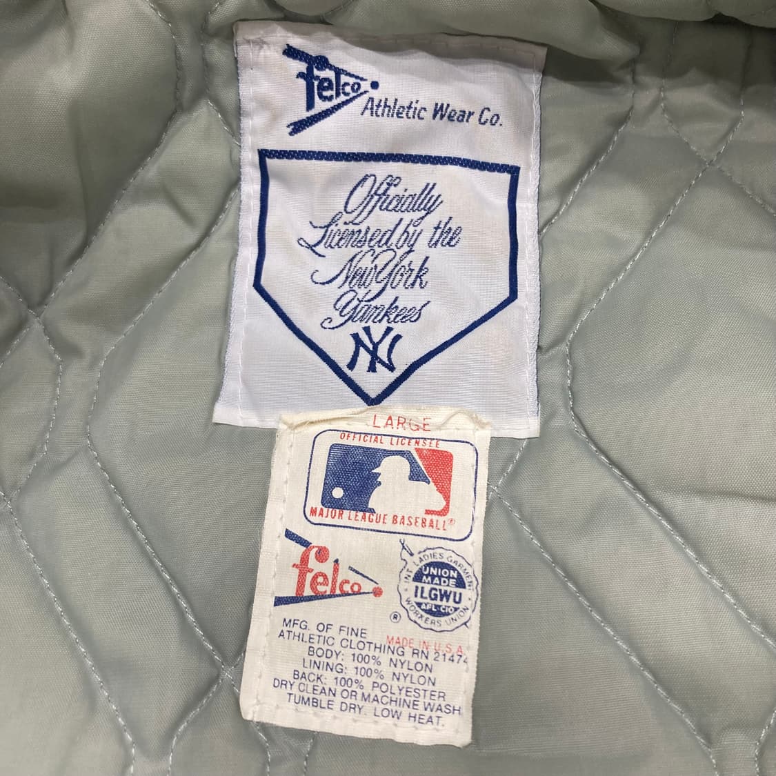 80s New York Yankees 나일론 자켓 상품이미지3