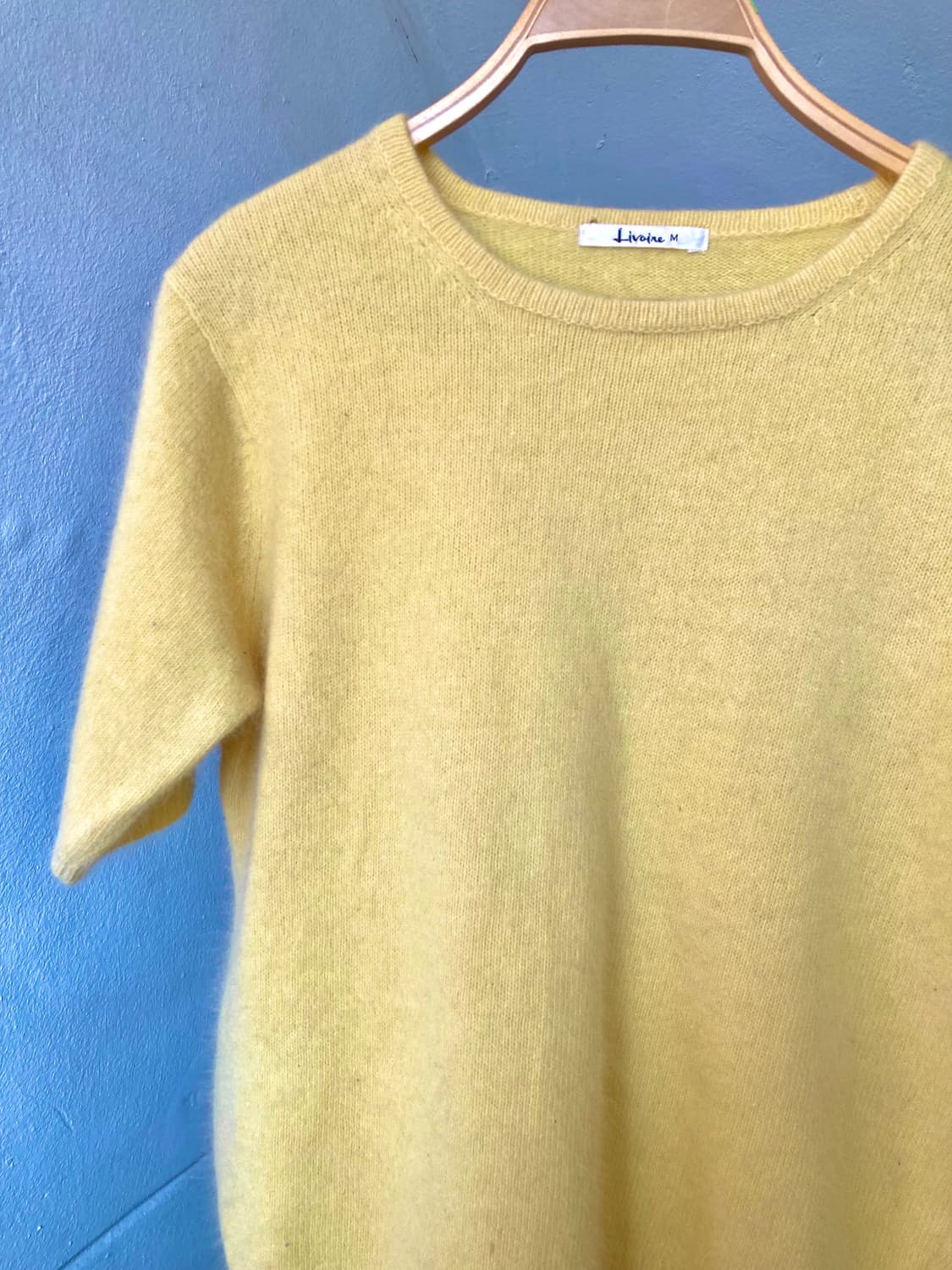 앙고라 병아리 반팔 니트탑 상품이미지2