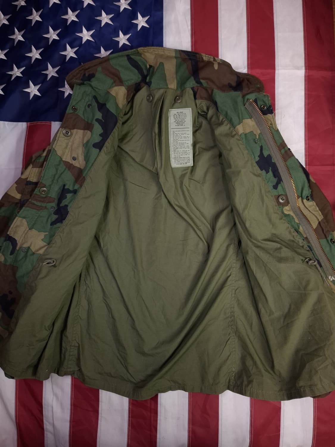 새제품 오리지날 80's 미군 우드랜드 M-65 필드야상 상품이미지4