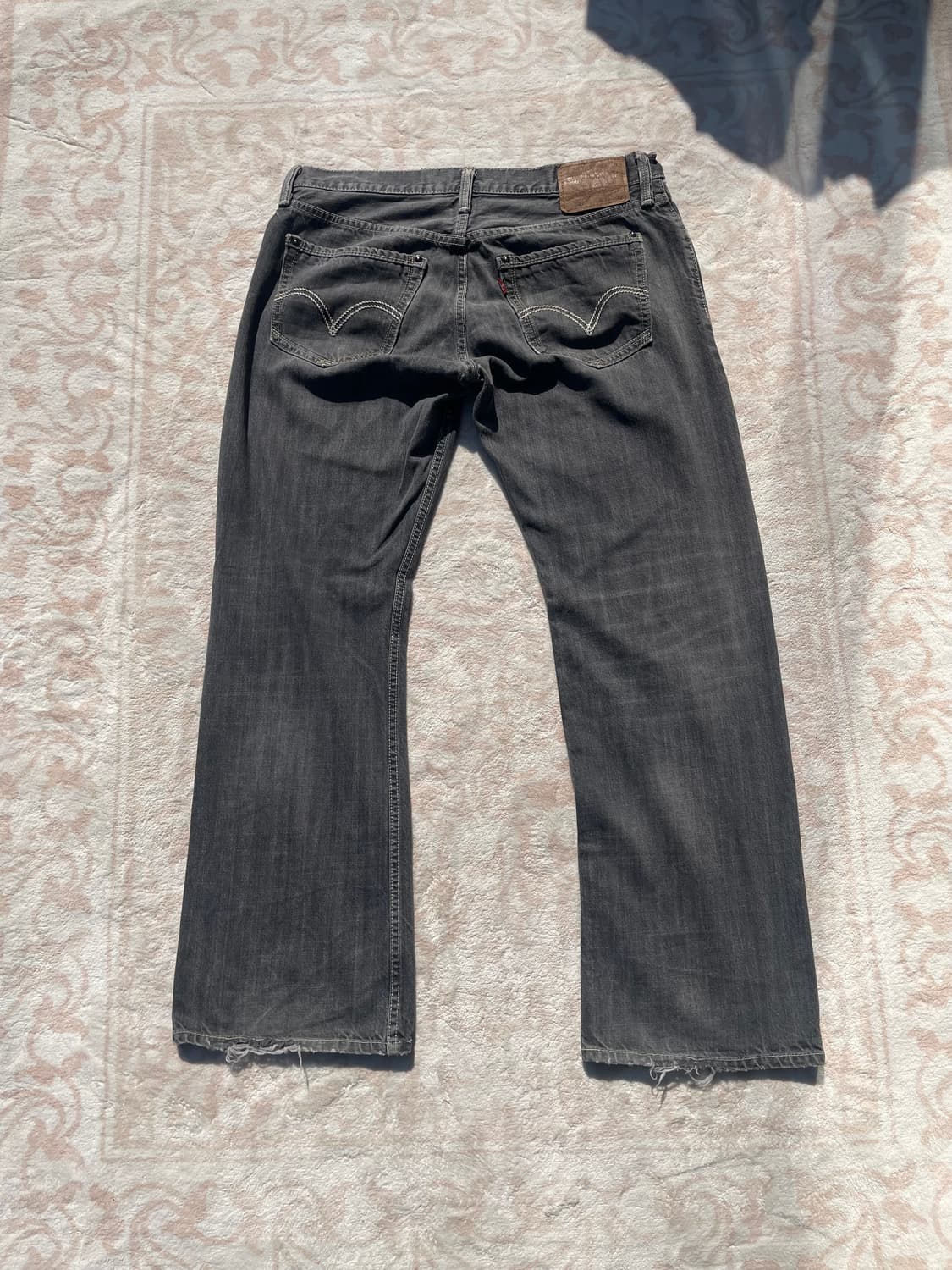 리바이스 527 그레이 워싱 부츠컷 데님팬츠 상품이미지3