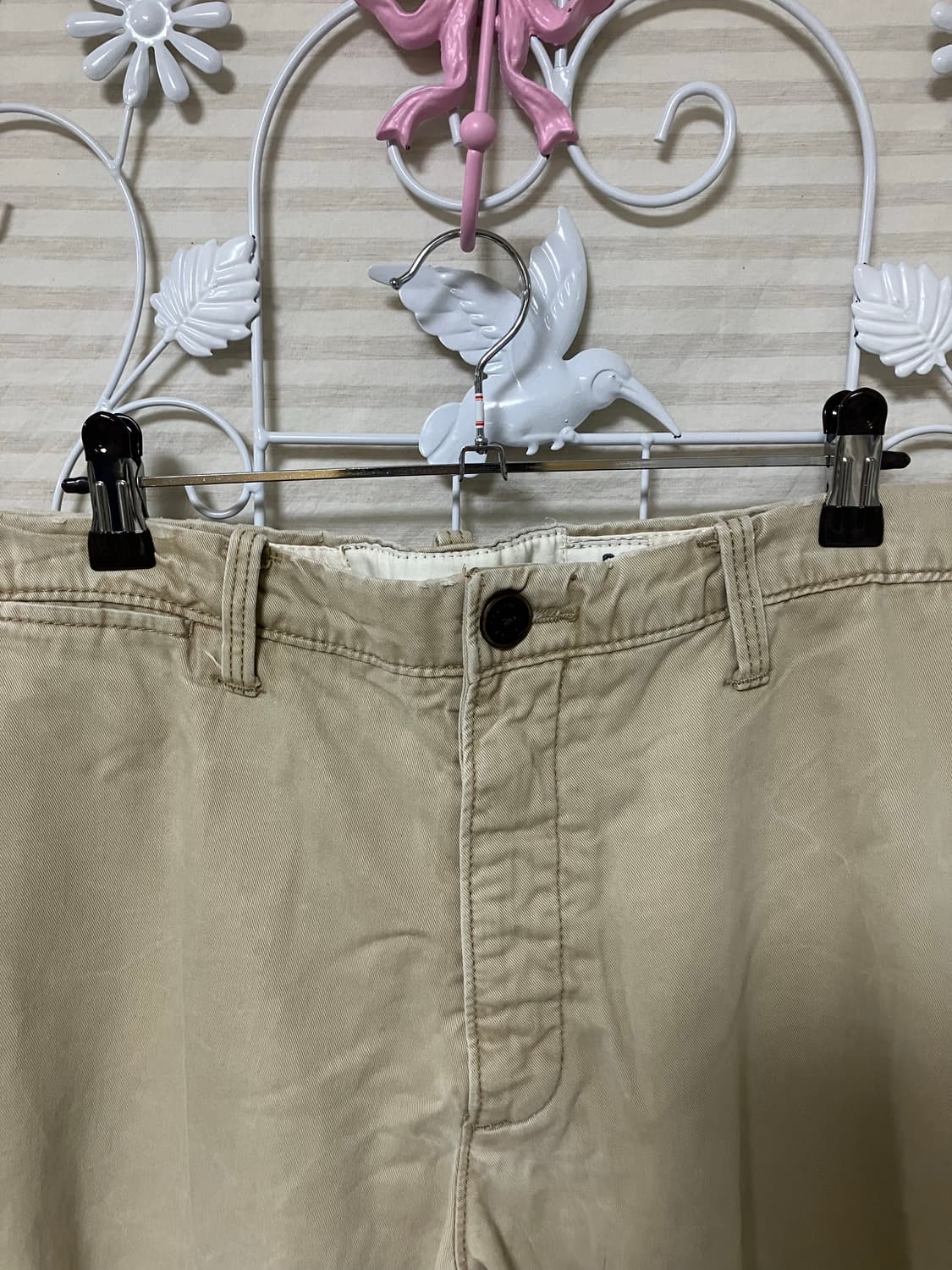 빈티지 아베 크롬비 베이지 데님 팬츠 y2k 스트릿 갸루 펑키 일본빈티지 상품이미지4