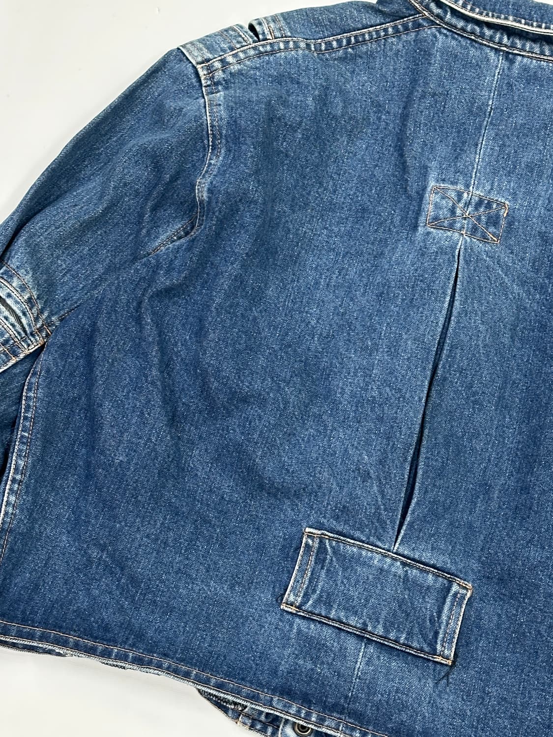 y2k 복고 레트로 일본 빈티지 중청 데님 포인트 청자켓 데님자켓 히피 상품이미지9