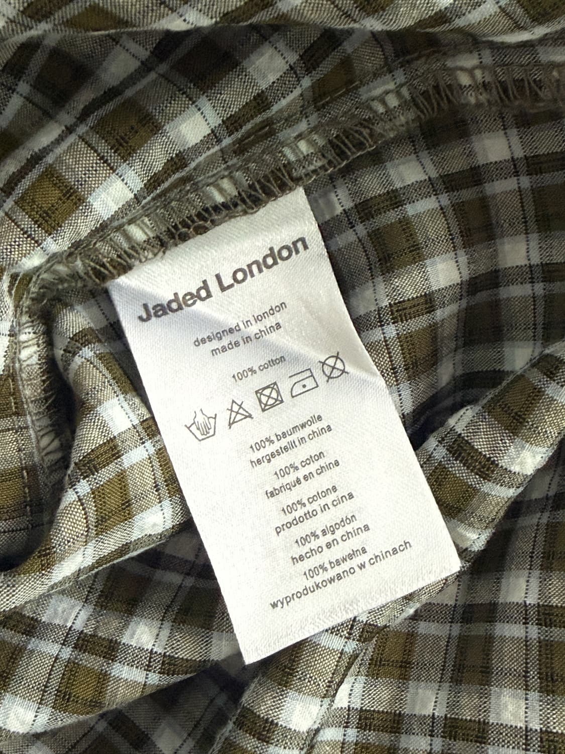 Jaded London Wasted Check Shirts 상품이미지4