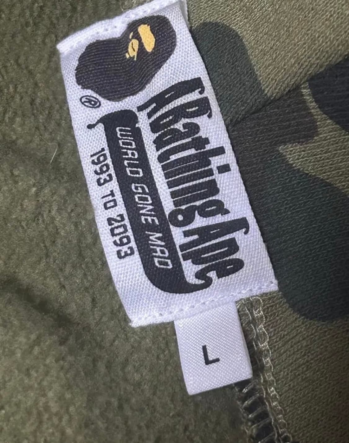 정품 베이프 녹계L 상품이미지7