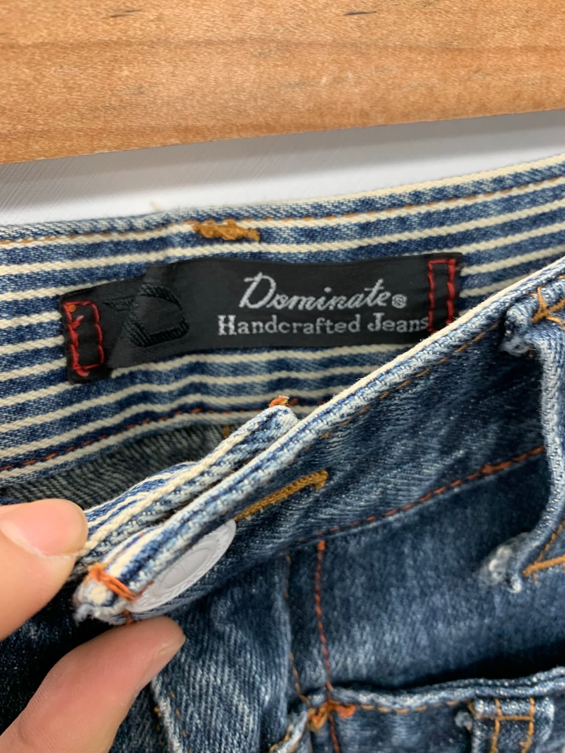 Dominant 체크 디테일 데님 상품이미지8