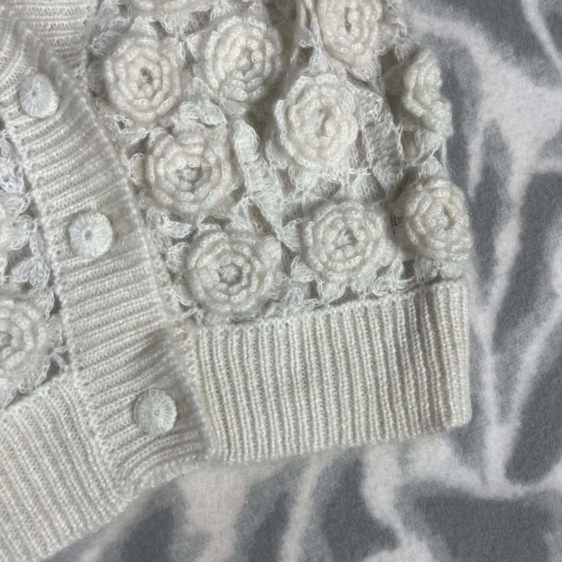 [JACQUES WEI] 자크웨이 플라워 크로쉐 베스트 상품이미지3