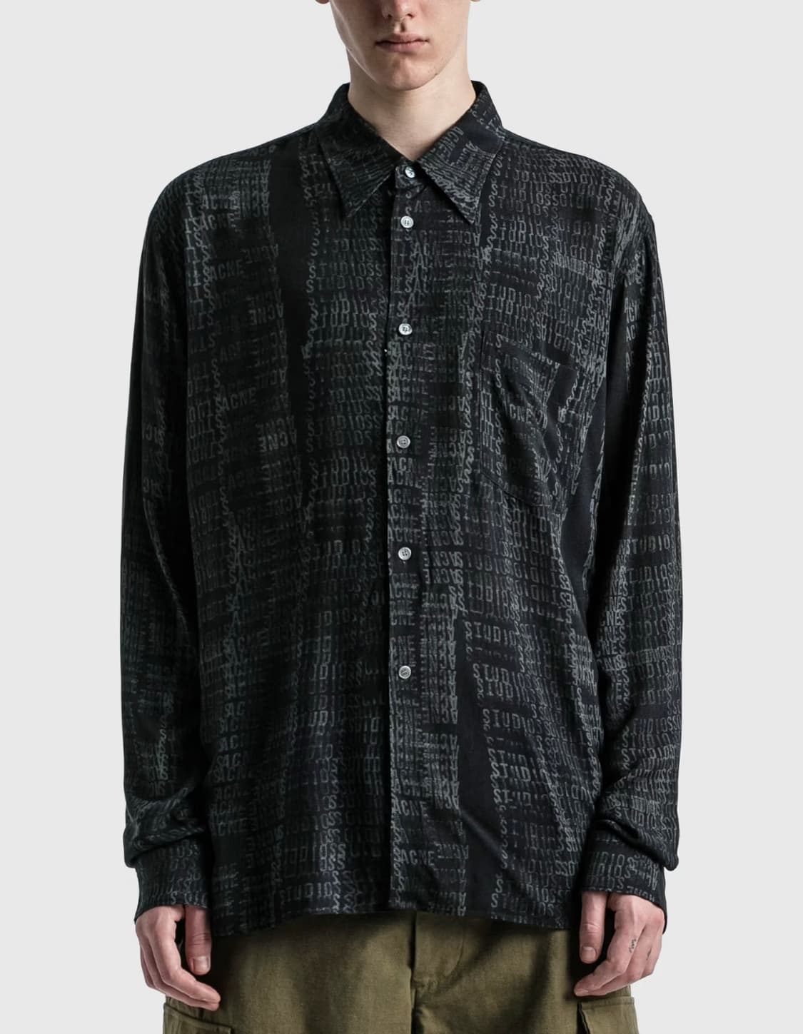 아크네 자카드 트윌 셔츠 상품이미지5