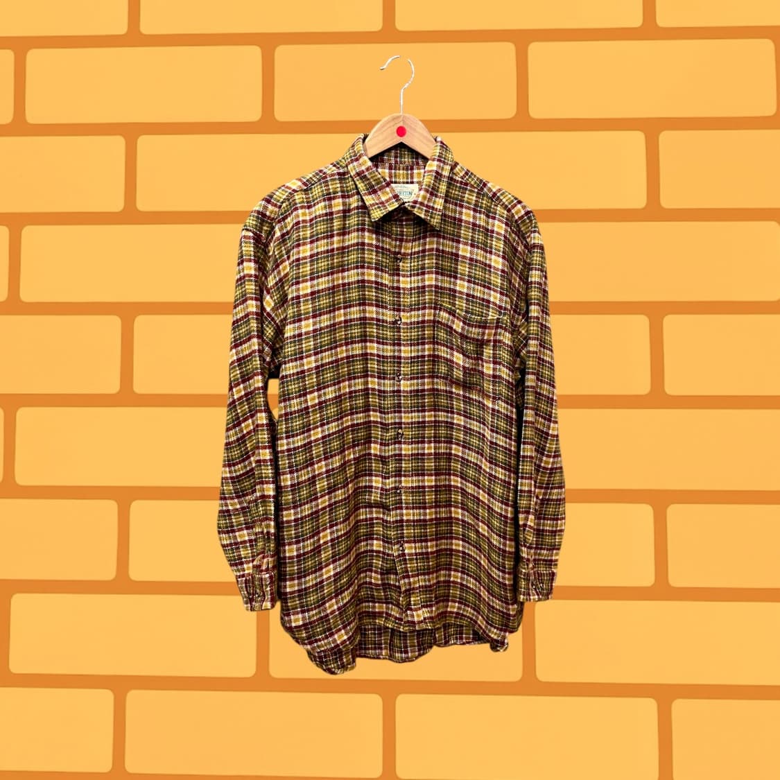 랄프 이튼 플란넬 체크 셔츠 (L) 상품이미지1