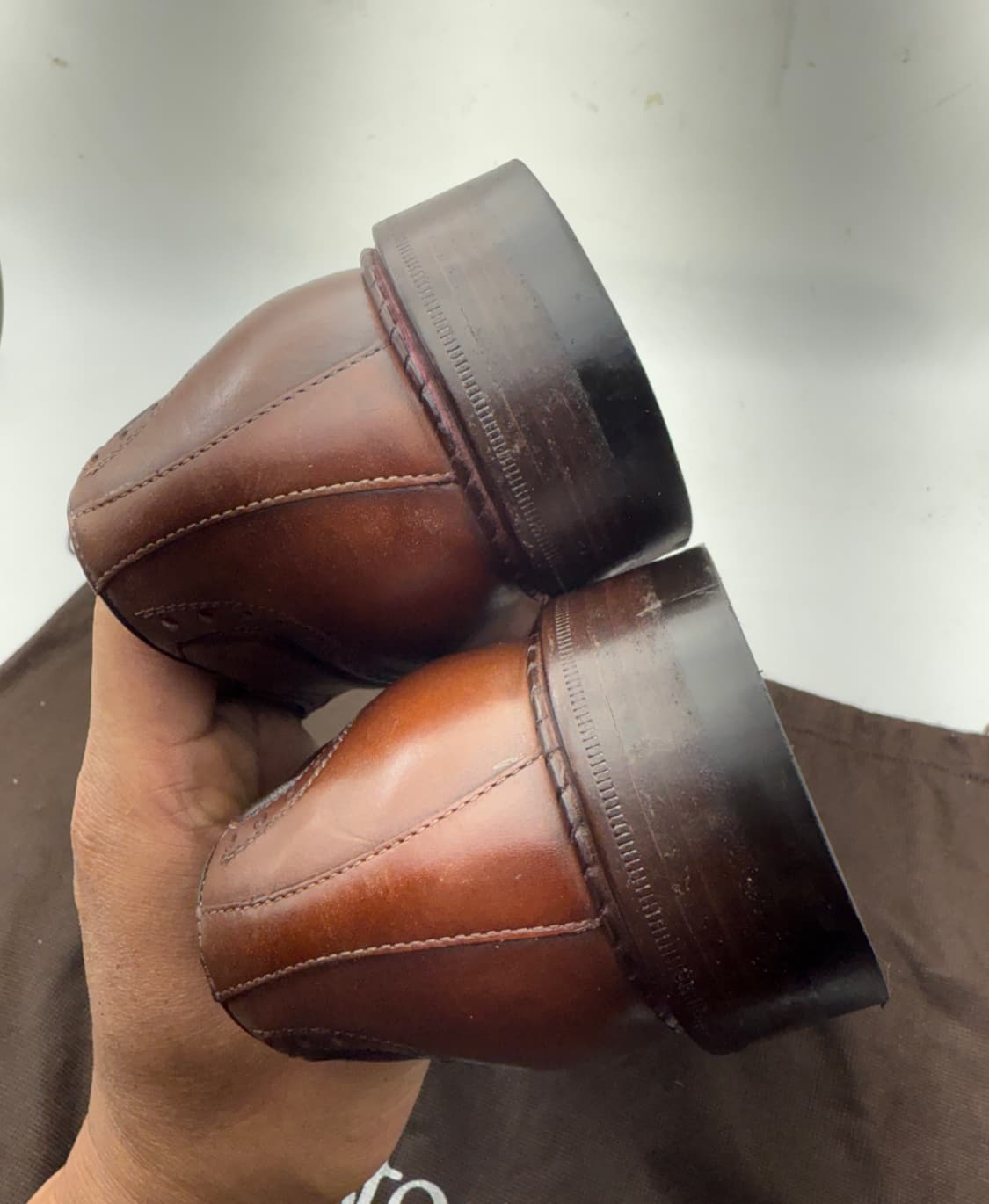 정품)블랙라벨 아 테스토니구두 255 상품이미지8