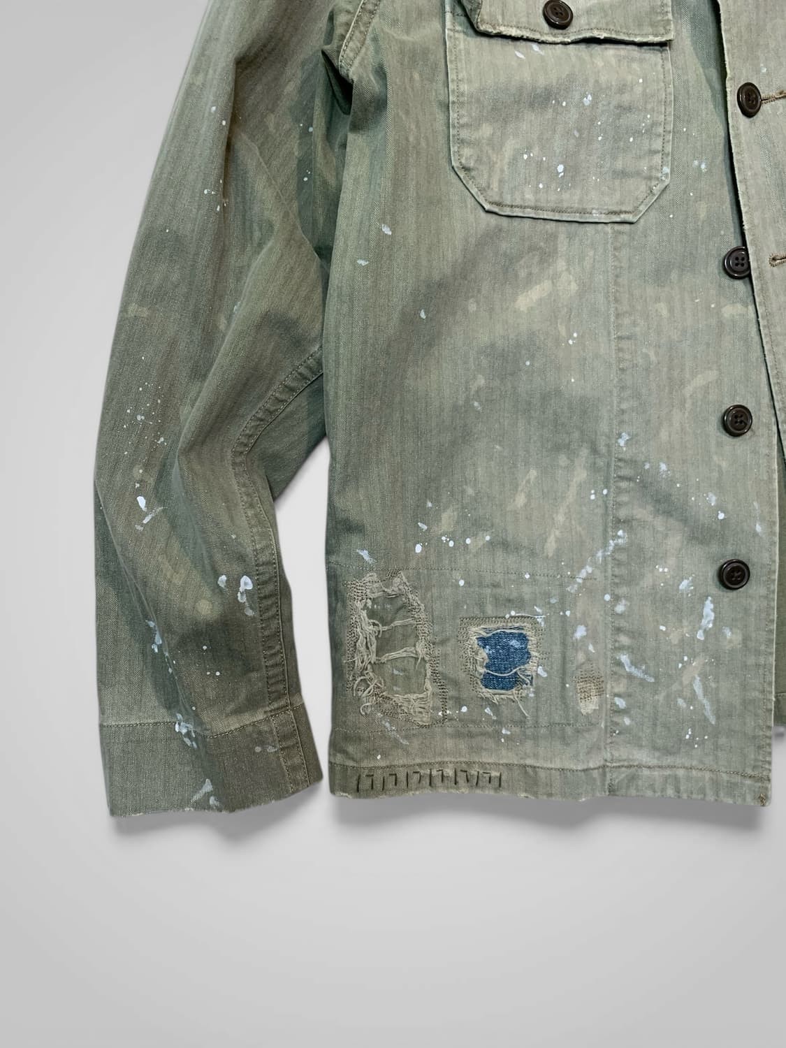 [M]폴로 컨트리 디스트레스 페인팅와팬패치 사파리야상자켓 상품이미지5