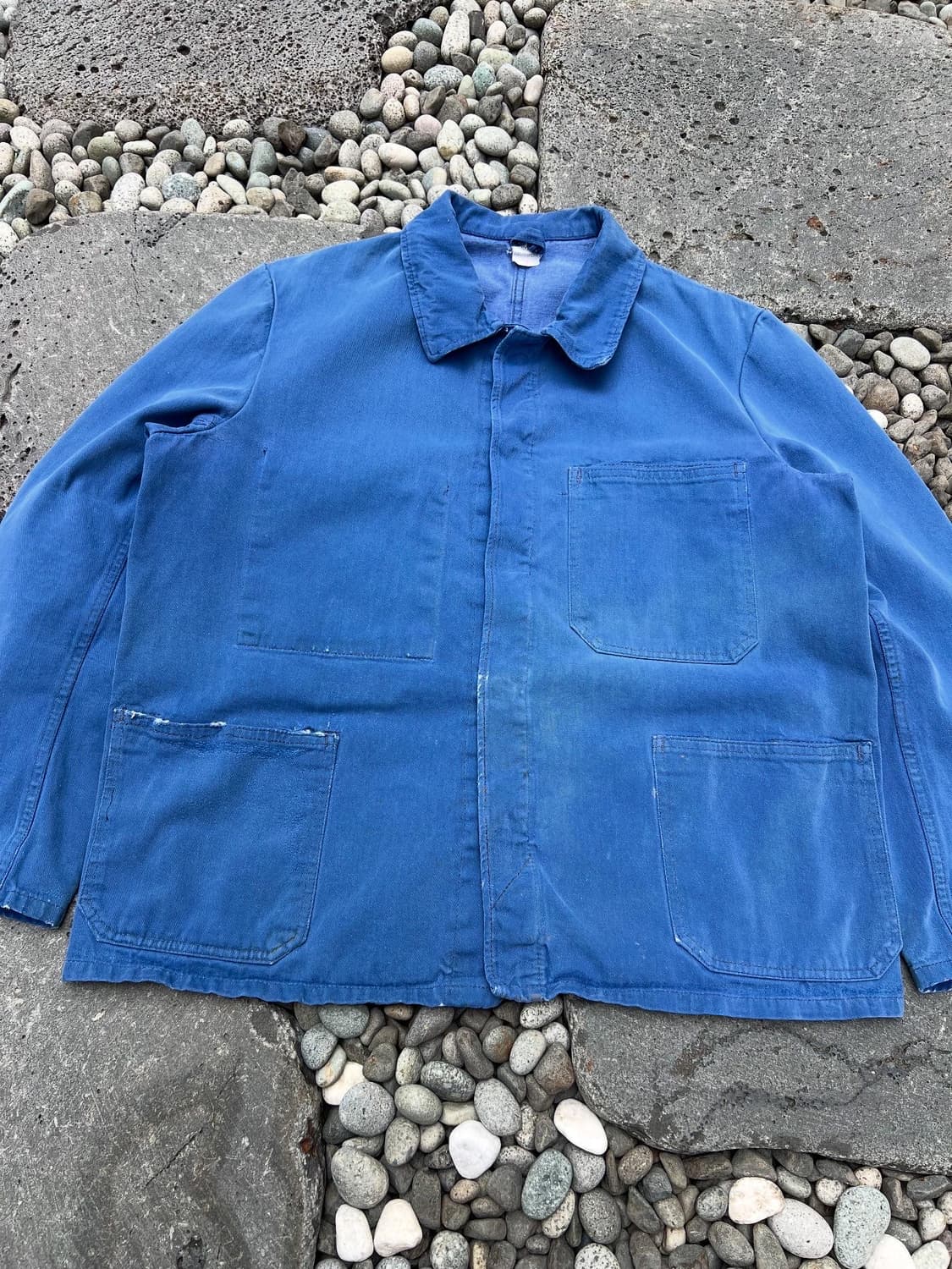 FADED LIGHT BLUE WASHING 빈티지 프렌치워크자켓 상품이미지3