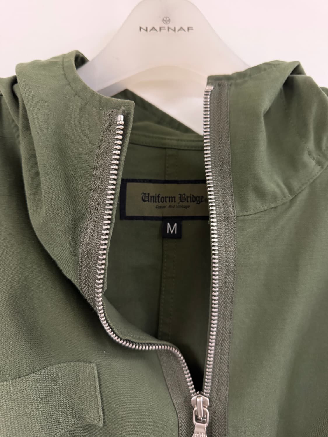 유니폼브릿지 카키색 하프 야상 M사이즈 상품이미지2