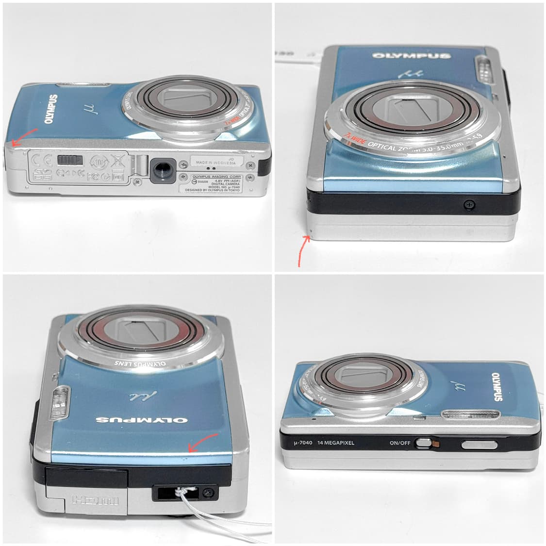 올림푸스 뮤 7040 베이비블루 빈티지디카 상품이미지3