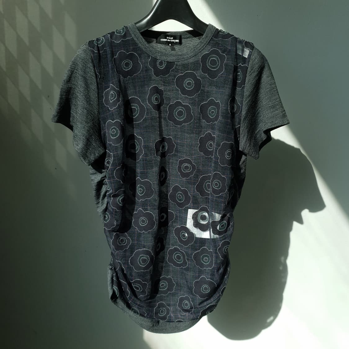 Comme Des Garcons Floral Mesh Wool Top 상품이미지1