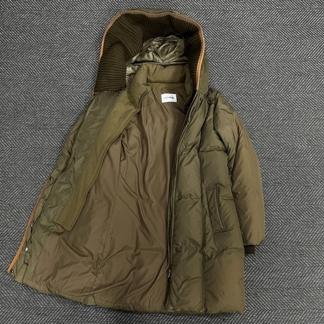 라코스테 니트후드 덕다운 패딩 v1090 상품이미지3