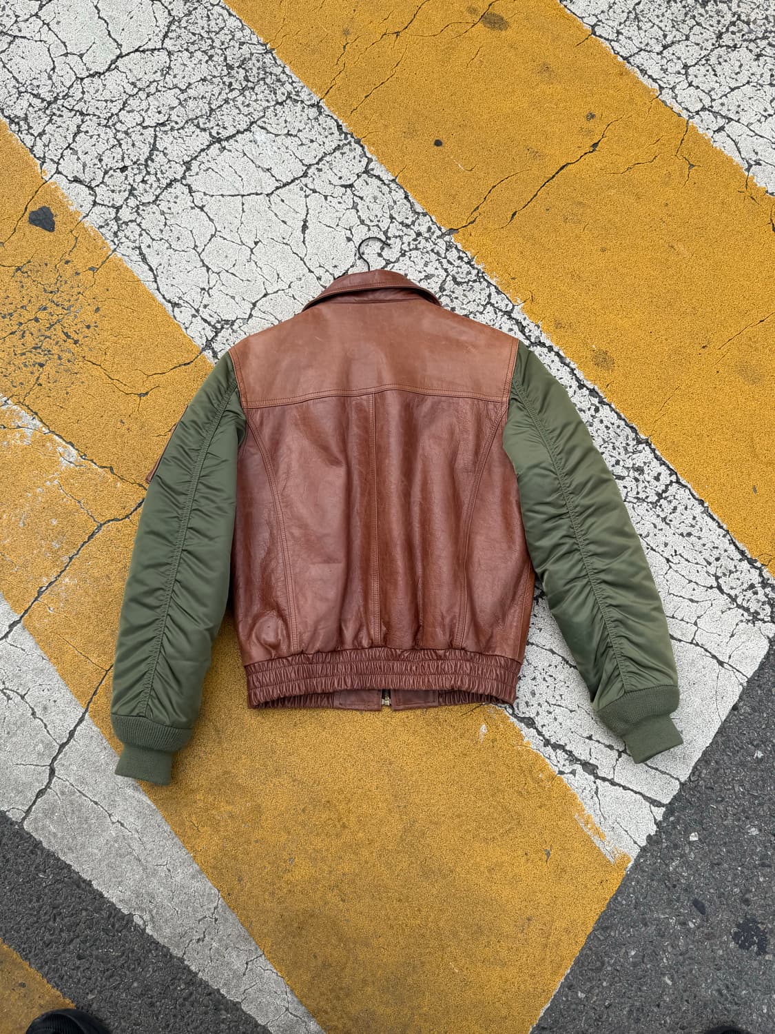 Italian Lambskin Leather Bomber Jacket   상품이미지2