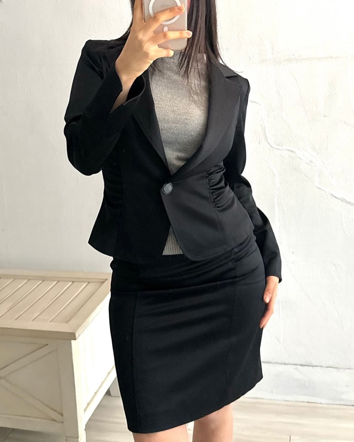 Black Shirring Point Set-up 상품이미지4